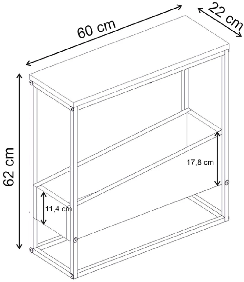 Τραπεζάκι βοηθητικό Lido Megapap χρώμα sandstone 60x22x62εκ.