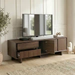 Έπιπλο τηλεόρασης Capri Megapap χρώμα καρυδί milano 180x45x55εκ.