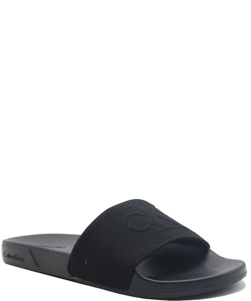 Calvin Klein Nemo Monogram Sliders ανδρικές παντόφλες μαύρες HM0HM02109-0GL