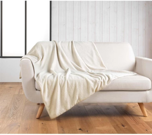 Ριχτάρι curly wooly εκρού 180x220cm