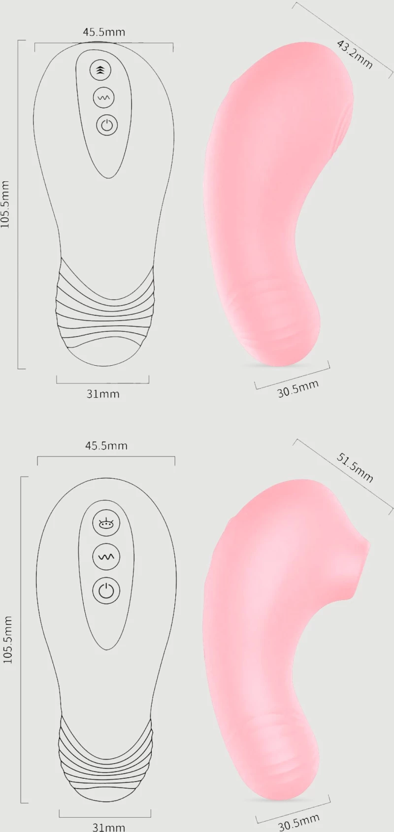 Κλειτοριδικός Αναρροφητής με Δόνηση Siris Mini Clitoral Suction Stimulator with Vibrating Tip - Ροζ