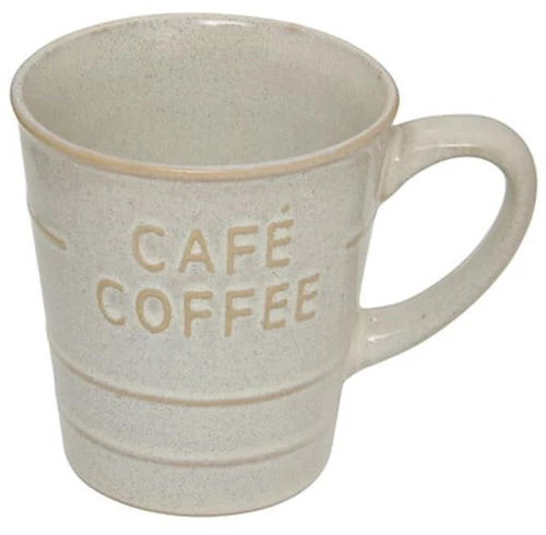 Κούπα "COFFEE" εκρού 20cl/10,5x7,8x8,2cm