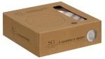Πιάτο ροζ ρίγες Φ19cm