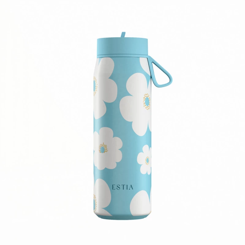 ESTIA ΘΕΡΜΟΣ PULSE  SAVE THE AEGEAN 500ml BLUE DAISY