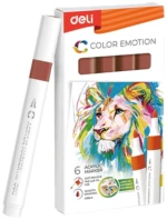 Ακρυλικός Μαρκαδόρος Σχεδίου Deli Color Emotion Brown  EC193A-38