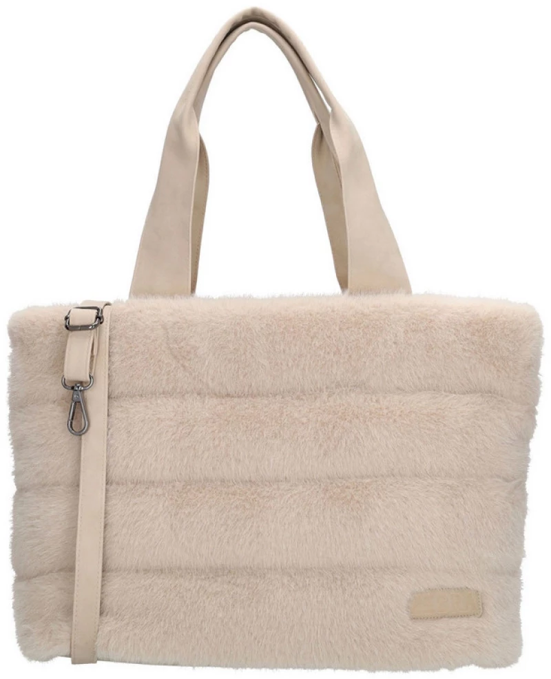 Τσάντα Ώμου Polo Zebra Trends Emma Shopper Cream 23898-138