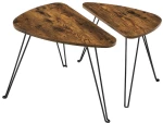 Vasagle σετ Μεταλλικά Βοηθητικά Τραπέζια Nesting 60 x 38 x 47.5 cm 2 τμχ (Lnt012b01) (Vaslnt012b01)