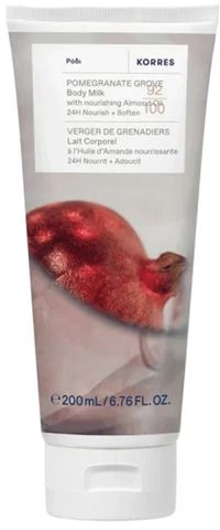 Korres Pomegranate Grove Body Milk 200ml - Ενυδατικό Γαλάκτωμα Σώματος Ρόδι