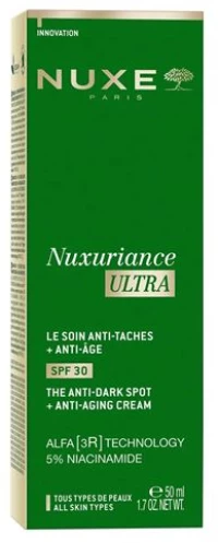 Nuxe Nuxuriance Ultra Anti-Dark Spot Cream SPF30 Κρέμα Προσώπου Κατά των Σκούρων Κηλίδων SPF30 50ml