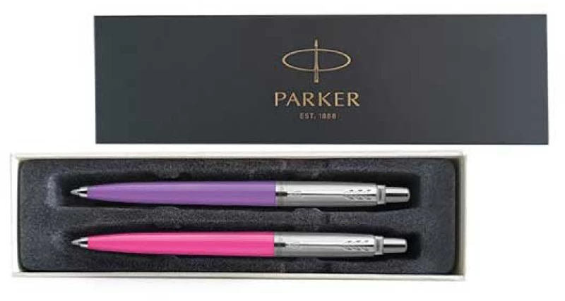 Parker Jotter Original Set Hot Pink + F. Purple Ballpen