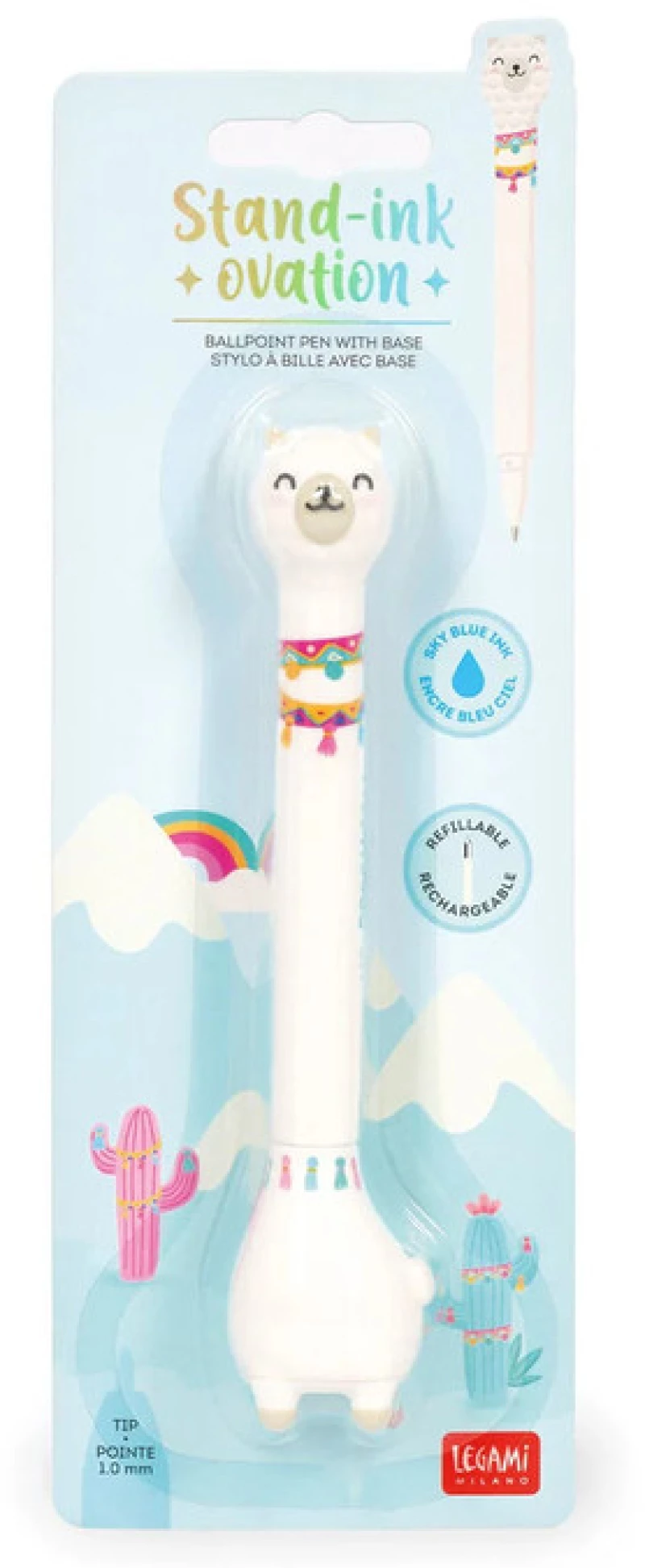 Στυλό Legami  Ballpoint Pen with Base - Stand-Ink Ovation Llama  | STG0001