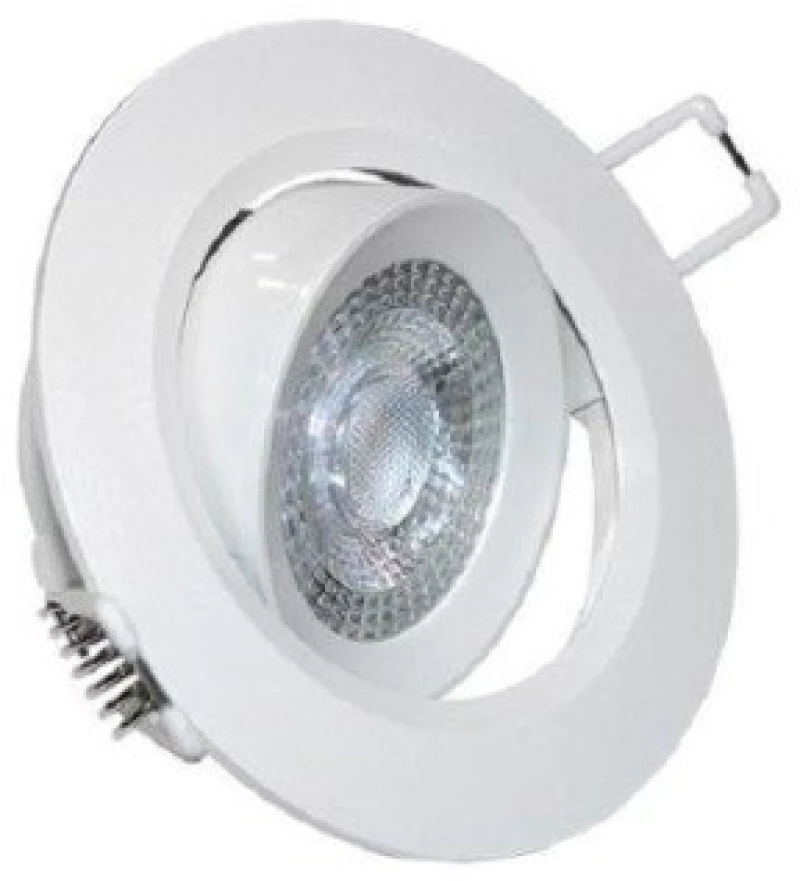 Σποτ Χωνευτό LED Ψευδορoφής Κινητό Στρογγυλό 7W Lumen-21-071000-Λευκό 21-071000