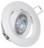 Σποτ Χωνευτό LED Ψευδορoφής Κινητό Στρογγυλό 7W Lumen-21-071000-Λευκό 21-071000