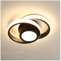 Πλαφονιέρα οροφής led 26 IRINA 18W 3CCT αλουμίνιο ασπρόμαυρη 77-50473-Homelighting 77-50473