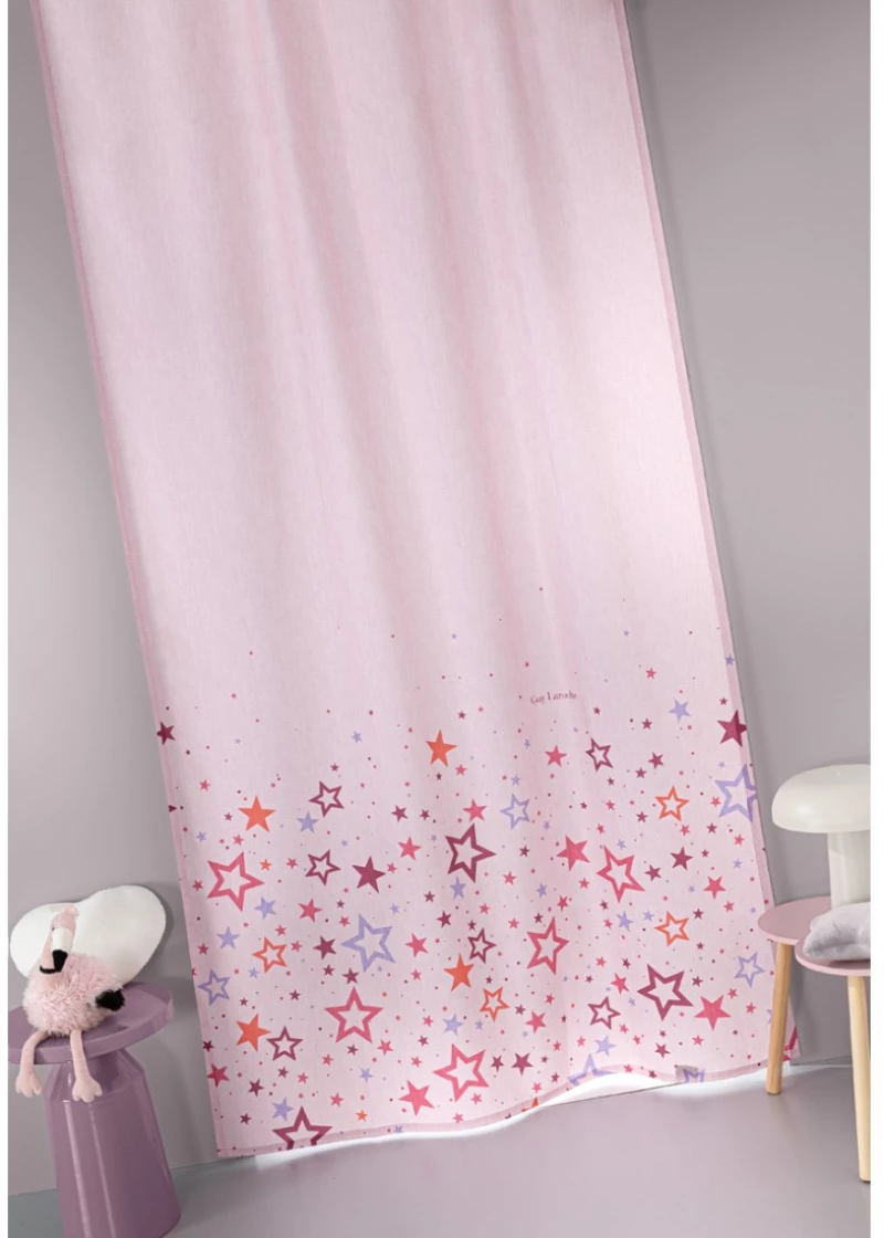 Παιδική Κουρτίνα Guy Laroche Bebe Starland Pink 145x270