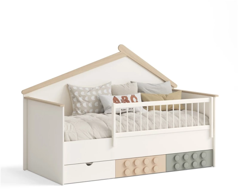 Montessori Κρεβάτι Bebe Stars Lego 90x200cm 481-07