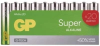 GP Super Alkaline G-TECH LR03 / AAA Alkaline Battery 20pcs (GPB20951)