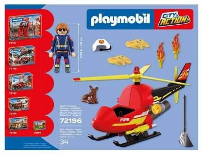 PLAYMOBIL CITY ACTION ΕΛΙΚΟΠΤΕΡΟ ΠΥΡΟΣΒΕΣΤΙΚΗΣ- 72196