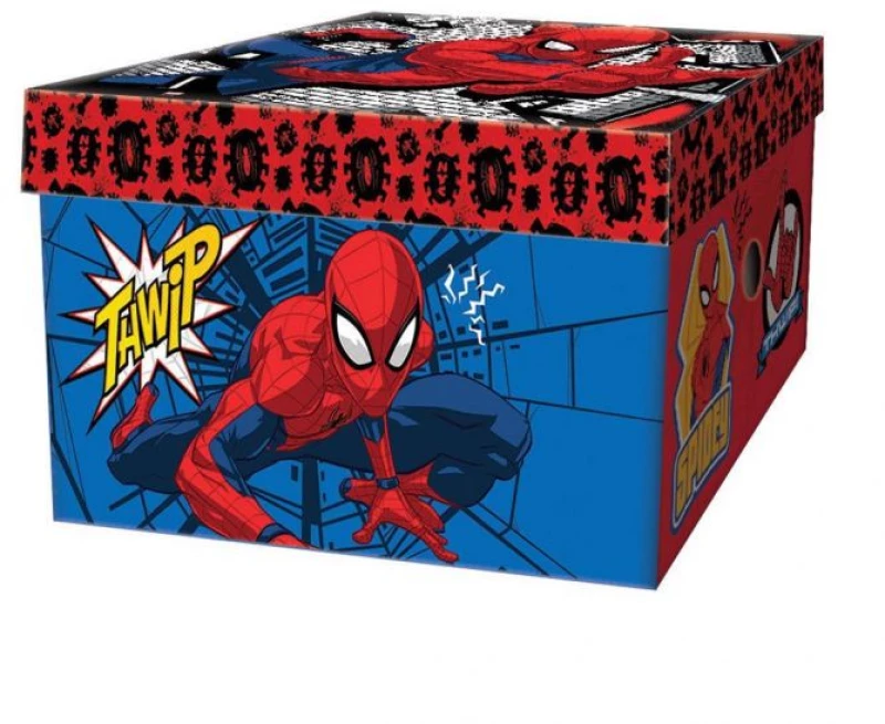 Diakakis Κουτί Αποθήκευσης Απο Χαρτόνι 33Χ24Χ18cm SPIDERMAN