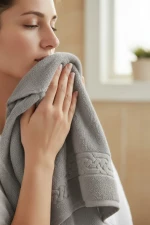 Stewehome Σετ 6 τεμαχίων γκρι βαμβακερές πετσέτες χεριών 50x90 cm