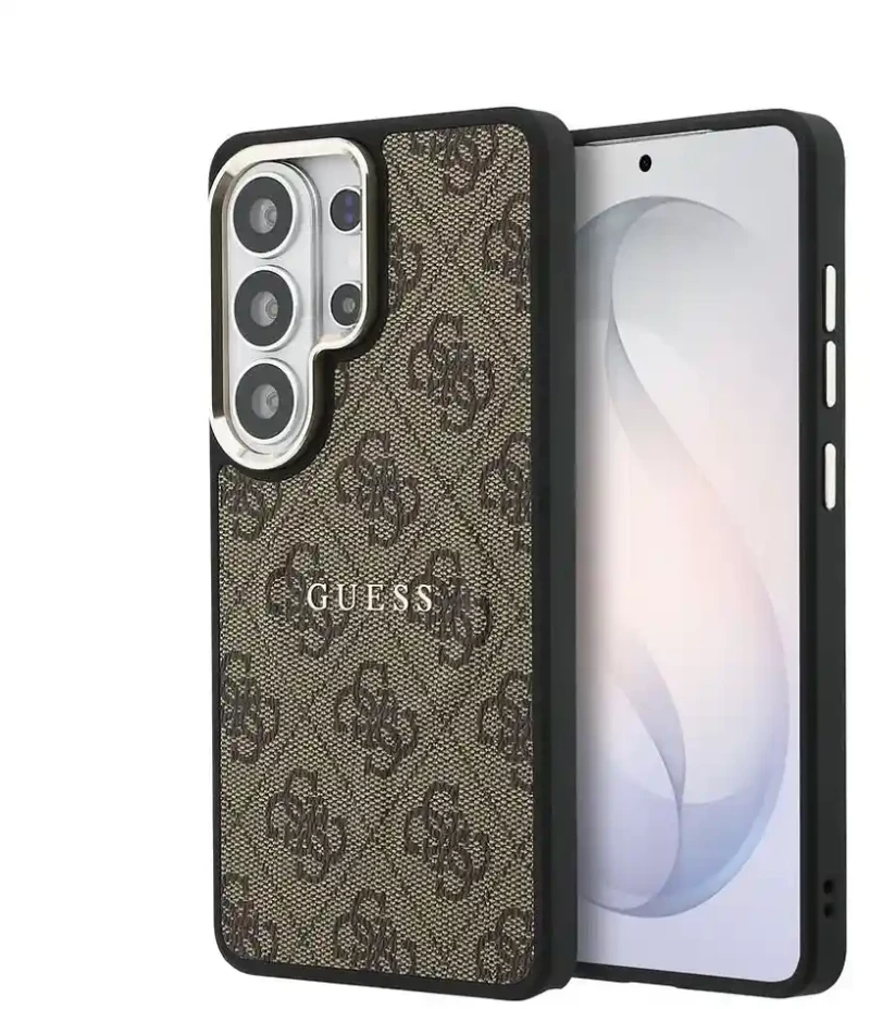 Guess Θήκη PU Leather 4G Gold Frame Magnetic Samsung Galaxy S26 Ultra Brown