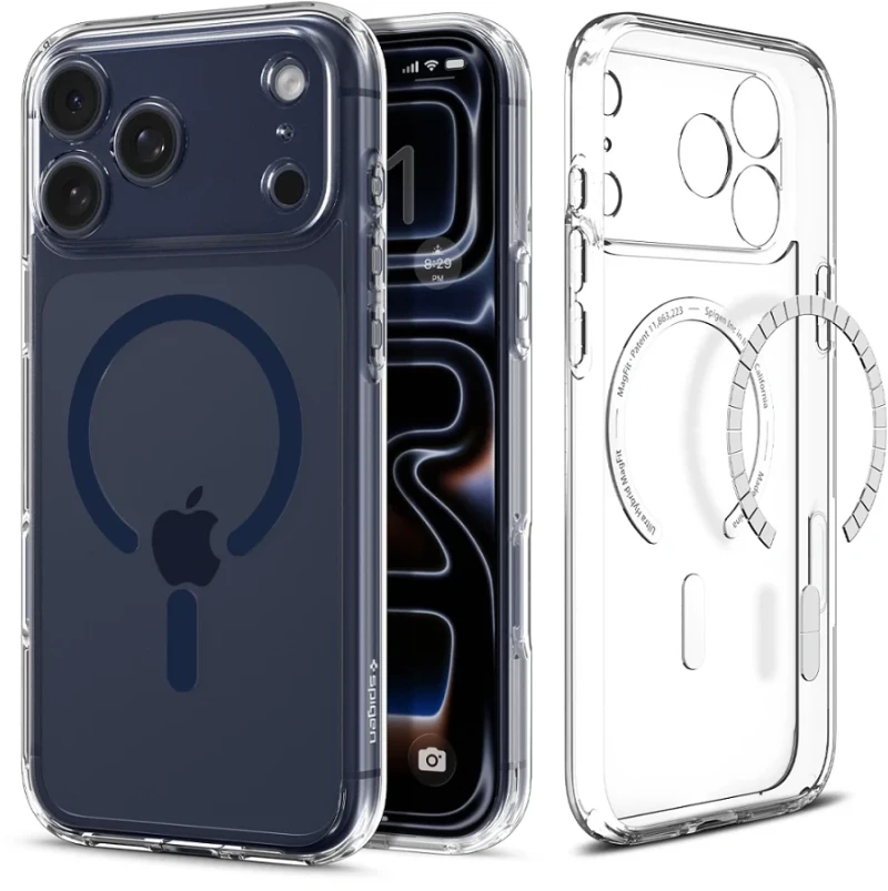 Spigen Θήκη Ultra Hybrid Mag Magsafe iPhone 17 Pro Max Clear / Deep Blue