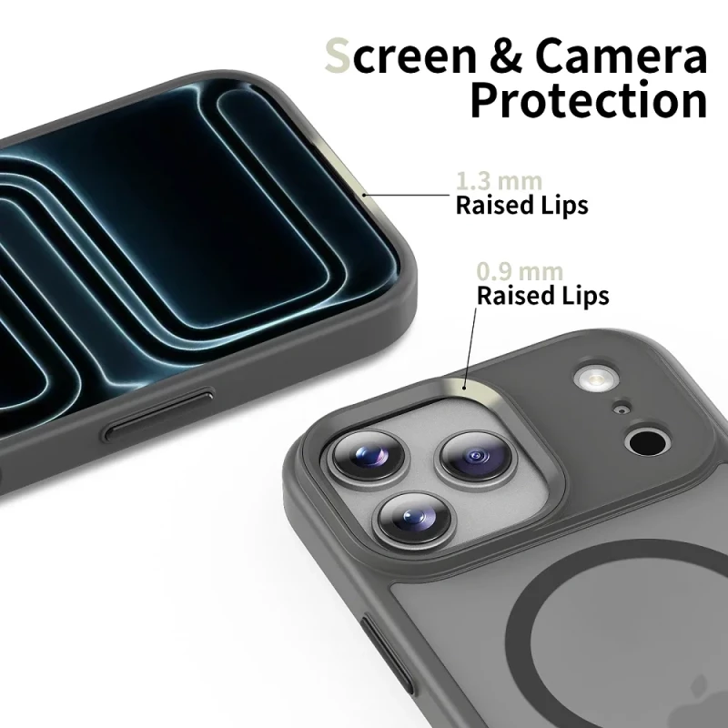 Tech-Protect Θήκη MagMat Magsafe iPhone 17 Pro Matte Crayon Grey