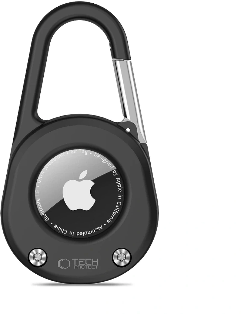 Tech-Protect Θήκη - Μπρελόκ Slidelock Carabiner Apple Airtag 1 / 2 Black