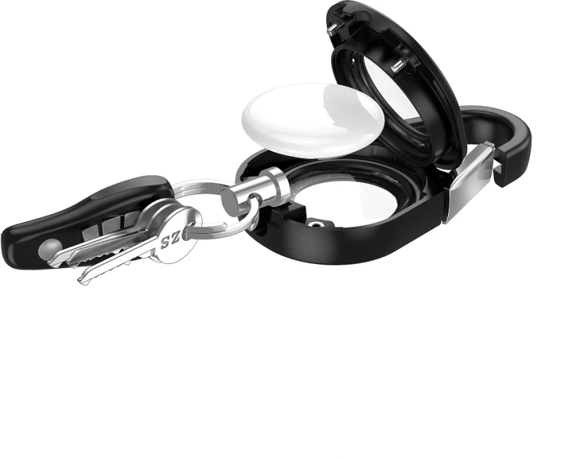 Tech-Protect Θήκη - Μπρελόκ Slidelock Carabiner Apple Airtag 1 / 2 Black