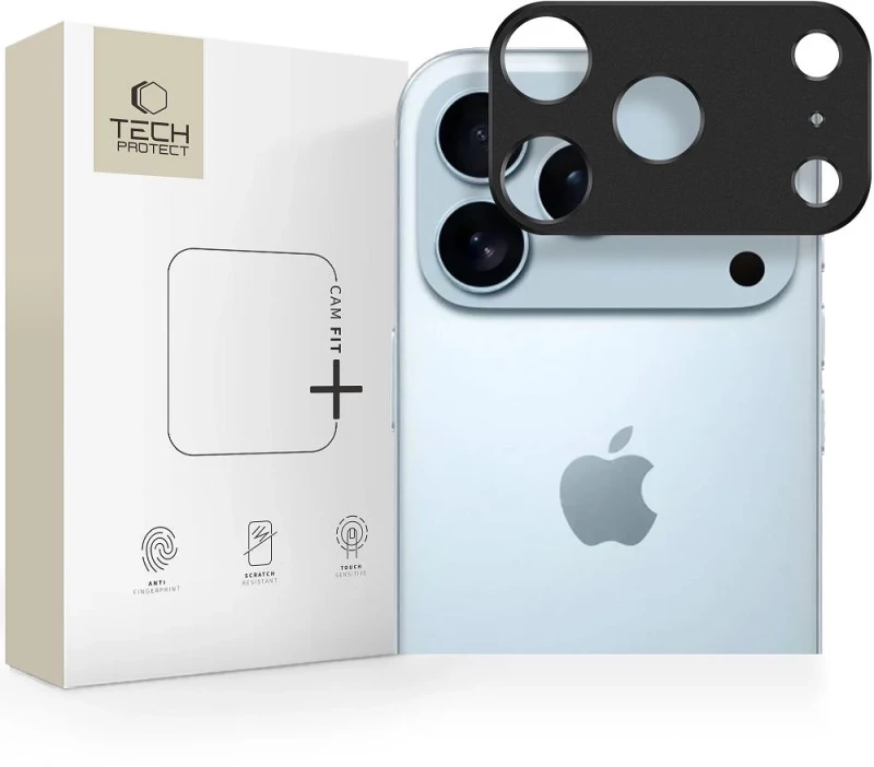 Tech-Protect Camera Lens Protector Camalloy Fit+ iPhone 17 Pro Max Black