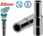 TOTAL THTST12223L ΚΑΡΥΔΑΚΙ ΕΞΑΓΩΝΟ ΜΑΚΡΙ 1/2" 22mm