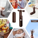 Techsuit Mini Επαναφορτιζόμενο Ανεμιστηράκι Χειρός 2000mAh 3 Speeds White