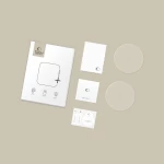 Tech‑Protect Glass Fit+ 2‑Pack Xiaomi Watch S5 (46 mm) Clear