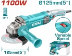 Total TG-110125565E Τροχός 125mm Ρεύματος 1100W με Ρύθμιση Στροφών