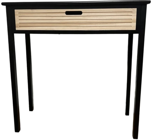 ΚΟΝΣΟΛΑ ΞΥΛΙΝΗ ΜΑΥΡΟ/ΦΥΣΙΚΟ  75X30Χ75cm