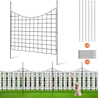 VEVOR Garden Fence, No Dig Fence 92,96 (H) x 74,93 cm (L) Animal Barrier Fence, Underground Διακοσμητικός φράκτης κήπου με διάκενο 16 cm, Μεταλλικός φράχτης σκύλου για την αυλή και το εξωτερικό αίθριο, 5 πακέτο