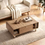 Τραπεζάκι σαλονιού Doro χρώμα sepet oak 100x60x34,6εκ.