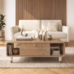 Τραπεζάκι σαλονιού Doro χρώμα sepet oak 100x60x34,6εκ.