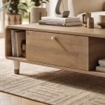 Τραπεζάκι σαλονιού Doro χρώμα sepet oak 100x60x34,6εκ.