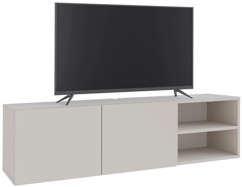 Έπιπλο τηλεόρασης επιτοίχιο Conrad χρώμα sandstone 140x35x38εκ.