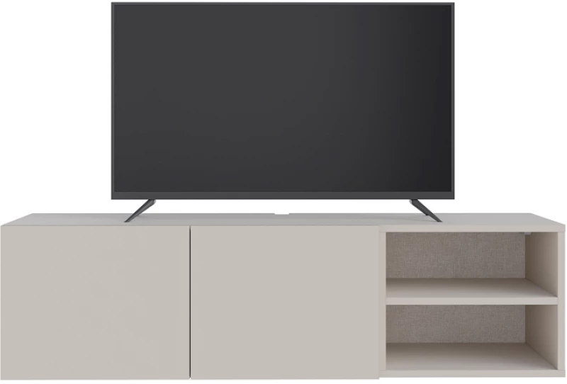 Έπιπλο τηλεόρασης επιτοίχιο Conrad χρώμα sandstone 140x35x38εκ.