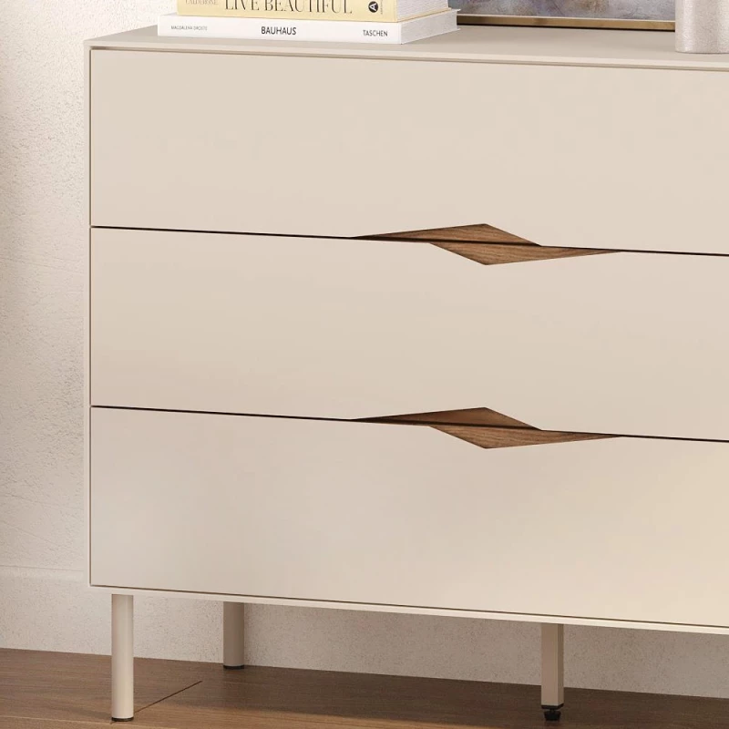 Συρταριέρα Marquise χρώμα sandstone 98x40x78,5εκ.