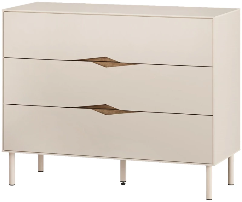 Συρταριέρα Marquise χρώμα sandstone 98x40x78,5εκ.