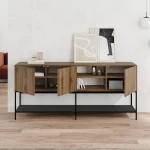 Μπουφές Amira χρώμα καρυδί Ud - black wood 180x40x80εκ.