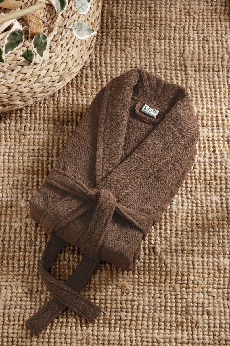 Stewehome Μπουρνούζι unisex με γιακά σάλι από 100% βαμβάκι (M)