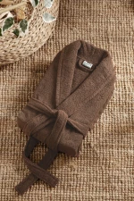 Stewehome Μπουρνούζι unisex με γιακά σάλι από 100% βαμβάκι (M)