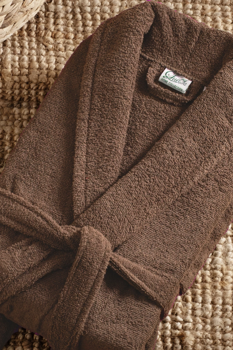 Stewehome Μπουρνούζι unisex με γιακά σάλι από 100% βαμβάκι (M)