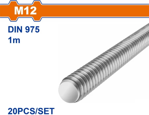 Wadfow WXSZ312 Βίδα Γαλβανιζέ DIN 975 20τμχ