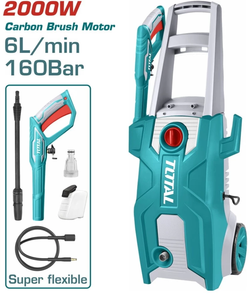 Total TGT11376 Πλυστικό Ρεύματος 2000W με Πίεση 160bar