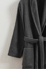 Stewehome Μπουρνούζι unisex με γιακά σάλι από 100% βαμβάκι (L)